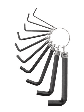 Набір ключів Г-подібних шестигранних 10 од., 1.5-10 мм INTERTOOL HT-1842