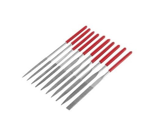 Набір алмазних надфілів 10шт/упак., 140мм. INTERTOOL HT-3701