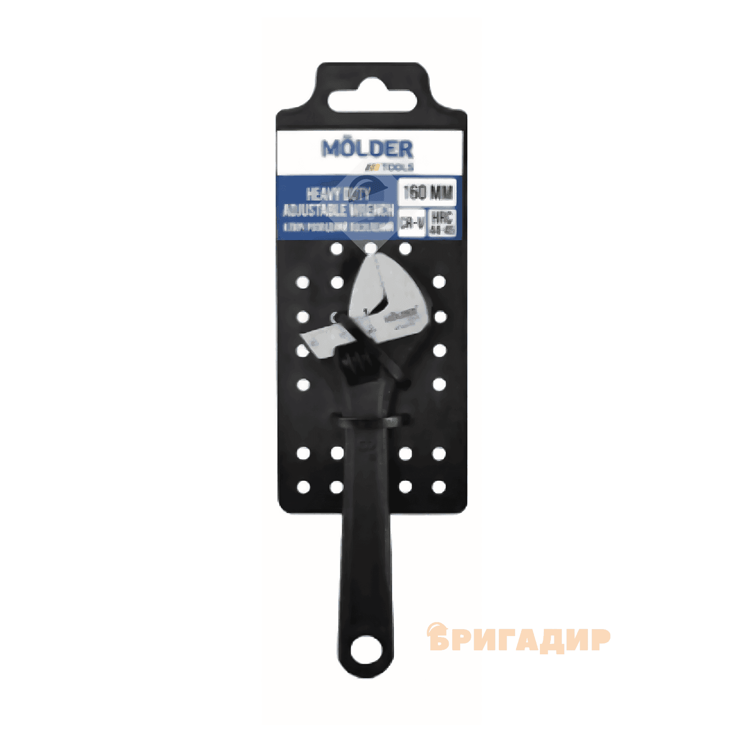 Ключ розвідний 6" 160мм макс.діаметр, посилений 19мм "Molder" (MT48016)