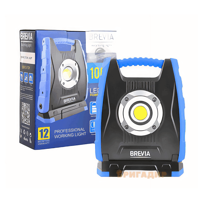 Професійна інспекційна лампа Brevia LED 10W COB 1000lm 4400mAh Power Bank, type-C 11410
