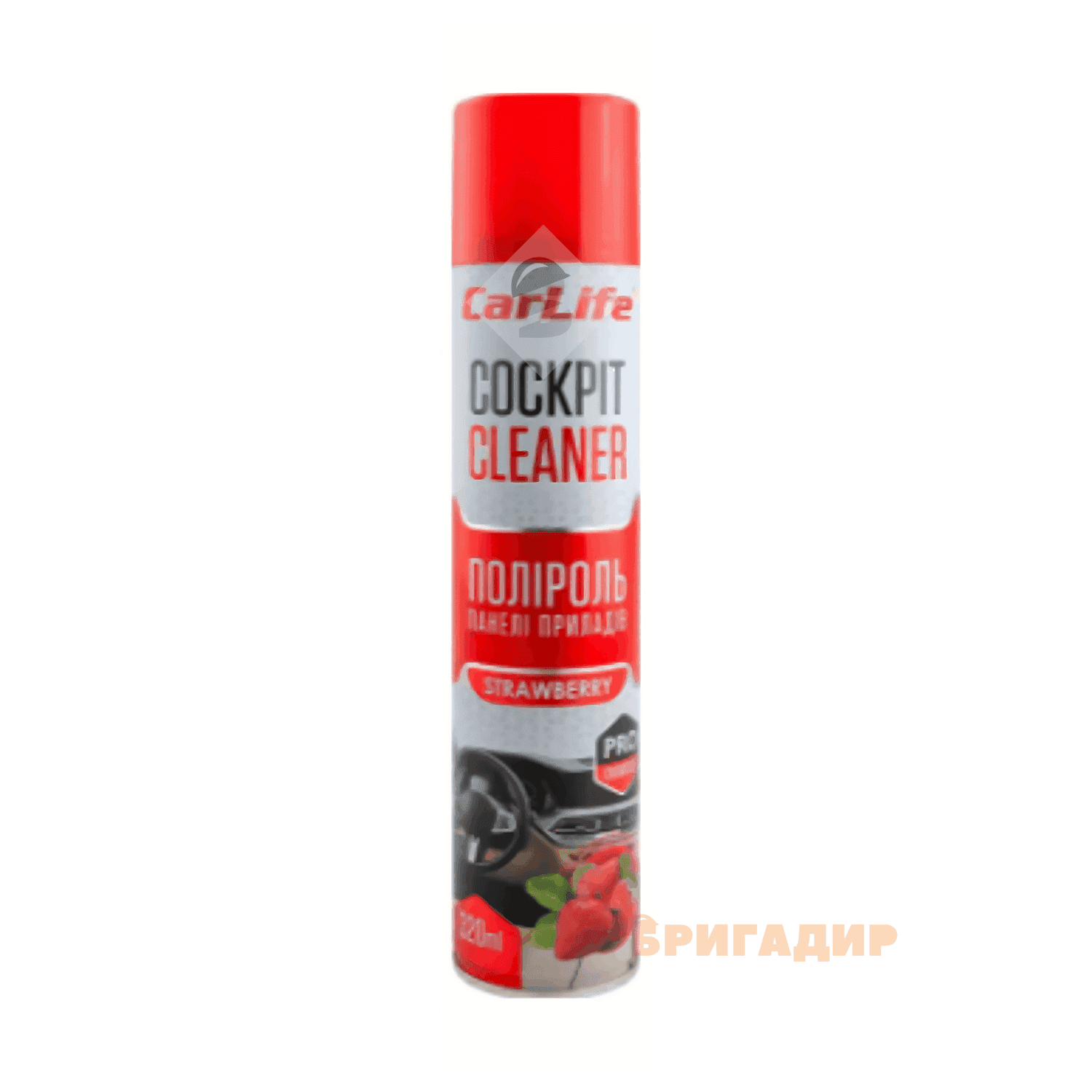 Поліроль для панелі приладів Cockpit Cleaner Полуниця, 320 мл CarLife CF324