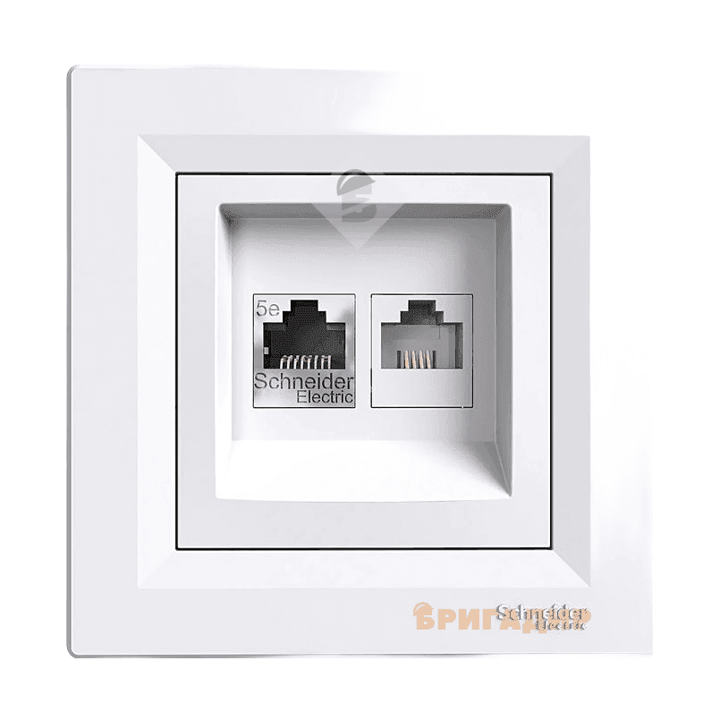 Розетка компютерна біла Schneider ASFORA EPH4300121