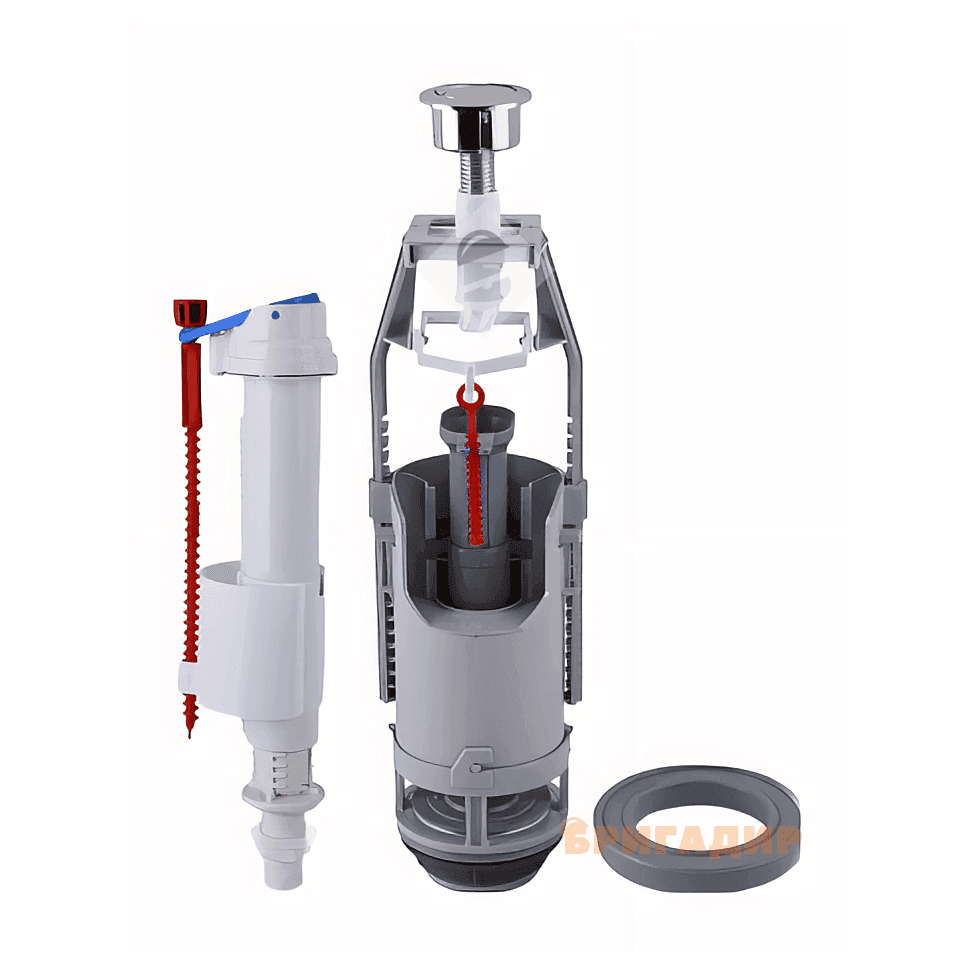 ЗА2 02015 Арматура злива води 1 кнопкова нижн.підвід NICOPLAST-M