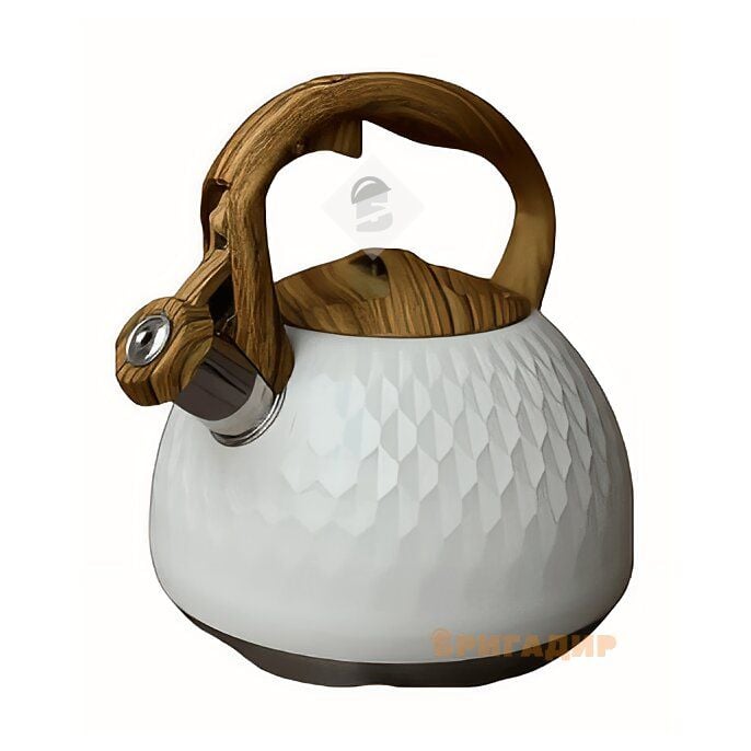 GT-1421-28 Чайник Сіріус(білий) зі свистком GUSTO, 2,8л