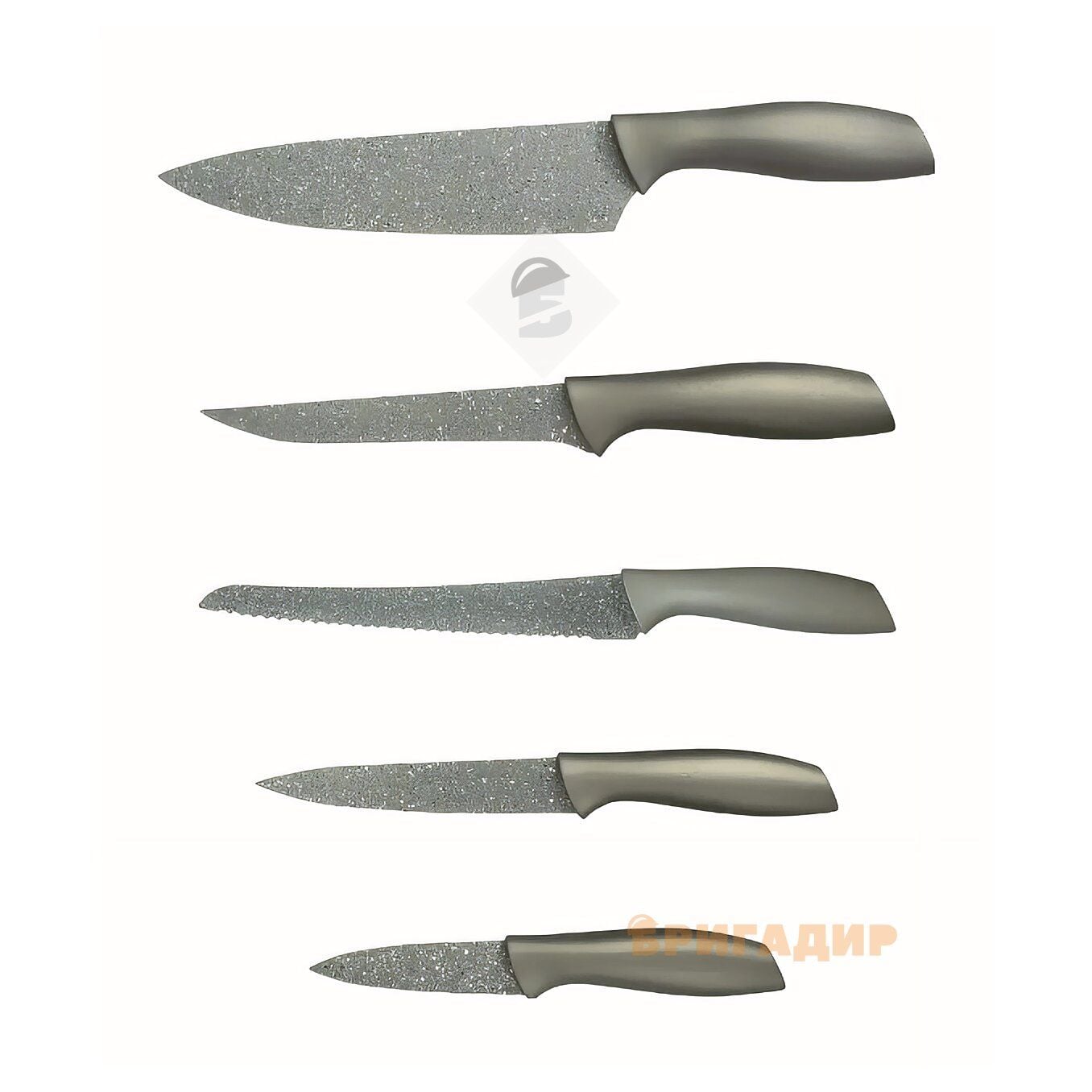 Набір ножів сіра перлина Gusto 5 пр 128565