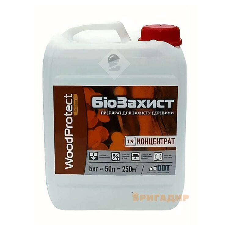 Біозахист-концентрат  WoodProtect 5л прозорий