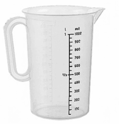 Склянка мірна пластикова 1000мл