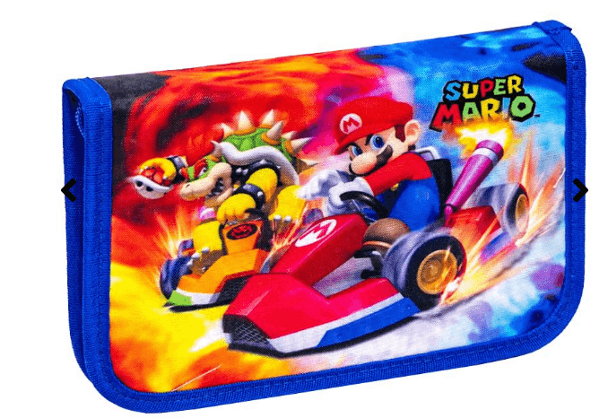 Пенал "HIPE" 1від. / 2 бічні клапани "Маріо" 21*13,5*4см 931294