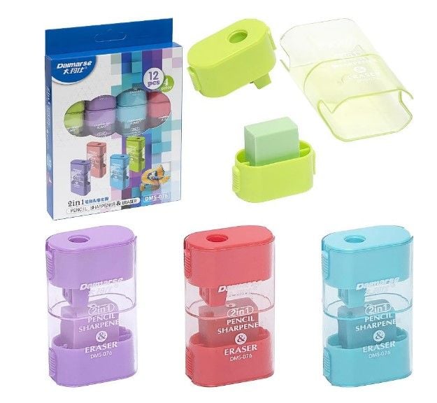 Точило 2 в 1 з ластиком 076 DAIMARSE