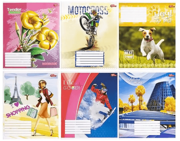 Зошит кольоровий 18 аркушів, лінія "Мрії" "mix"