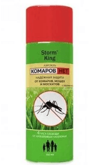 Аерозоль Storm King від комарів мокітів 4 голини 150мл (6663)