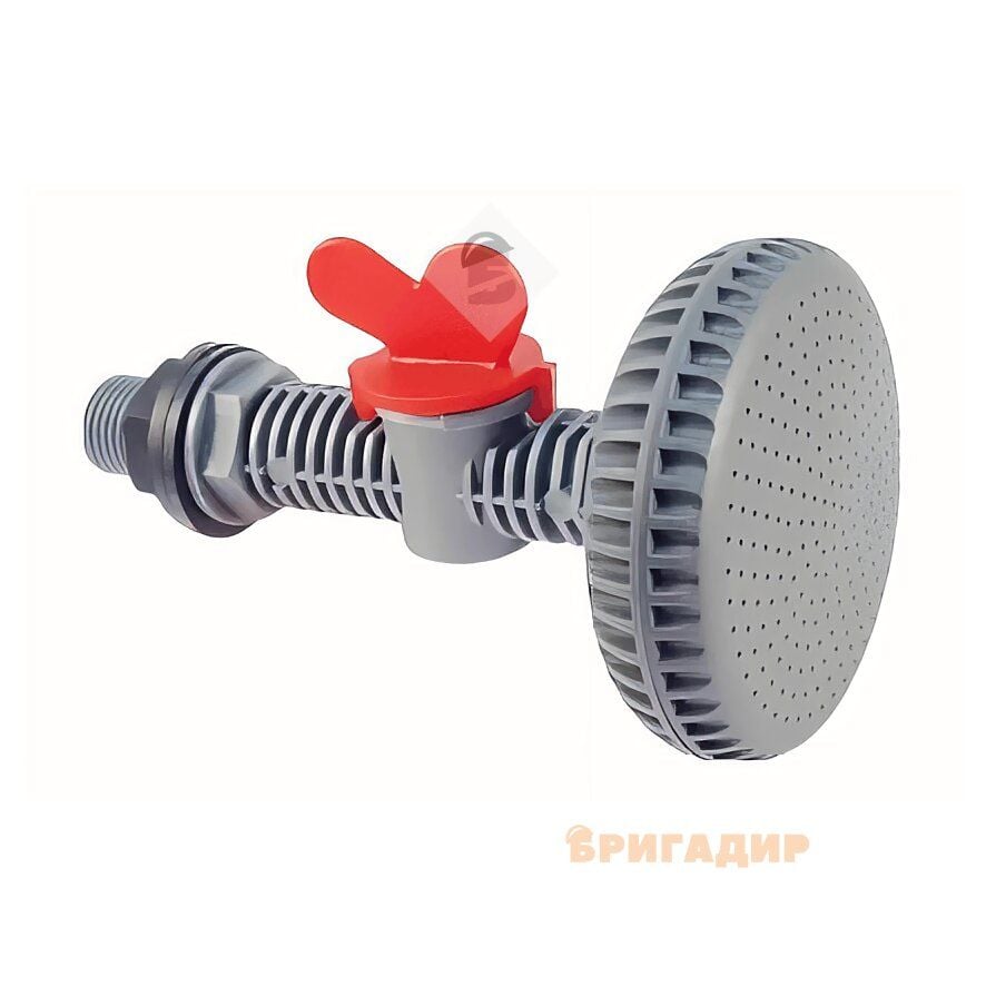 Душ комплект пластик силумін кран з пластиковим душем 416332