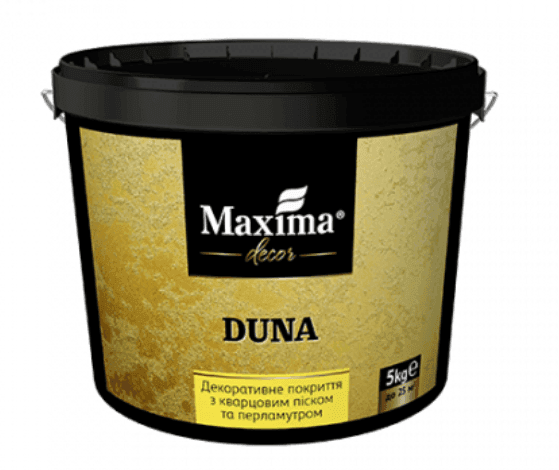Декоративне покриття з кварцовим піском та перламутром "Duna"  ТМ "Maxima" - 5кг