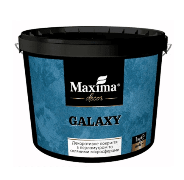 Декоративне покриття з перламутровим ефектом та скляними мікросферами "Galaxy"  ТМ "Maxima" - 1кг