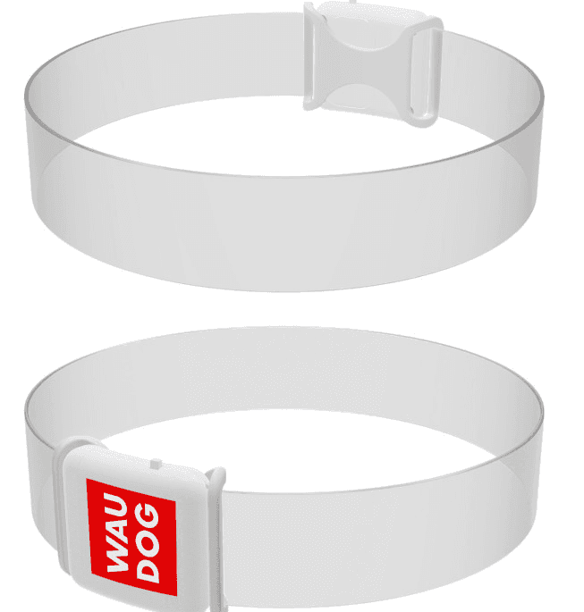 Нашийник для собак з підсвічуванням WAUDOG LED, магнітна застібка Ш 25мм, Дов 35см
