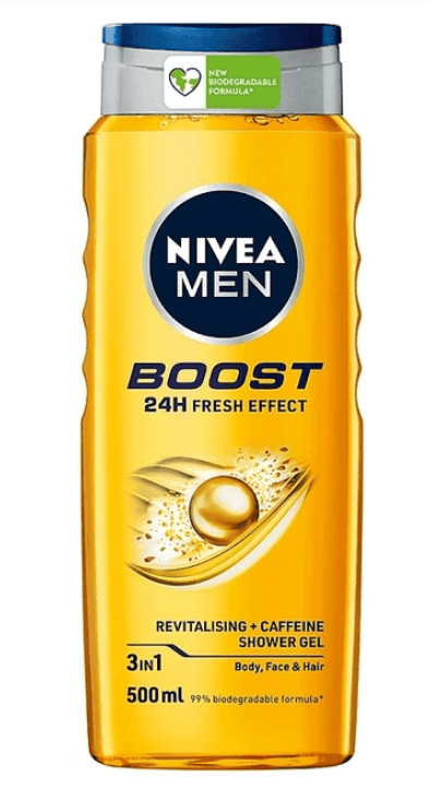 Гель для душу чоловічий Boost 3в1 250 мл Nivea