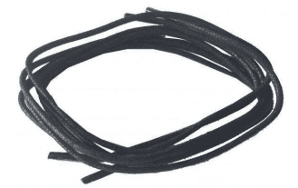 544812 Шнурки з поліестеру просочені воском плоскі 100см чорні