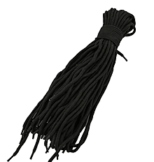 879973 Шнурки з поліестеру круглі 120см чорні