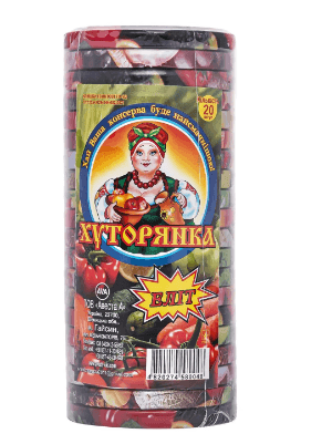 082357 Кришка Твіст Хуторянка металева велика 20шт Гайсин фотомалюнок