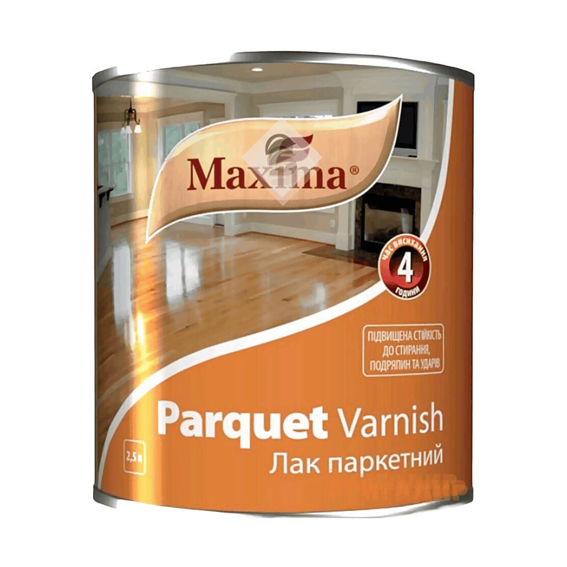 Лак високоякісний паркетний Maxima глянсовий 2,5л