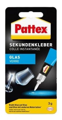 Pattex Секундний клей для скла 3г
