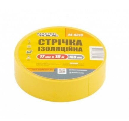 113465 Ізолента Mastertool 44-9310 ПВХ 0,15х17мм 10м жовта