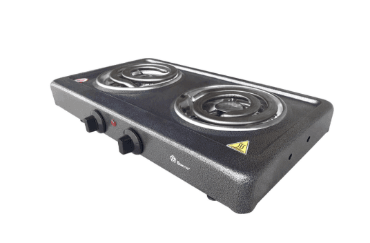 Електроплита двокамфорна Domotec MS-5532 (велика спіраль) (5146)