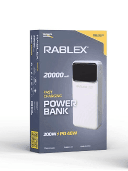 Повербанк Rablex RB21SP , 20000mAh, Type-C, Швидка зарядка, 200W, PD40W (7445)
