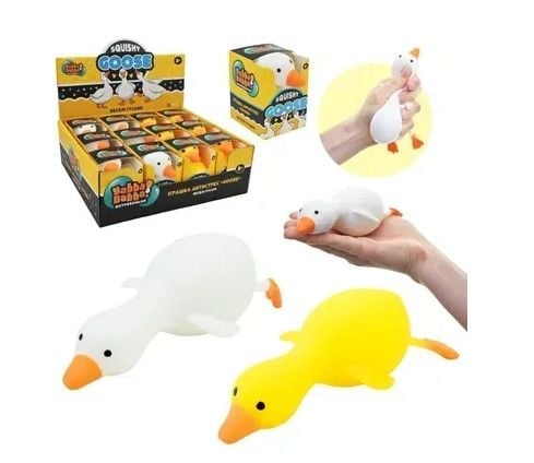 Антистрес YabbaDabba арт.  TL-004 (144шт) гусак 16*7,5*5см 2 кольори, 12 дисп по12шт дисплей бокс 22,5*19,5*7,5см /ціна за шт/