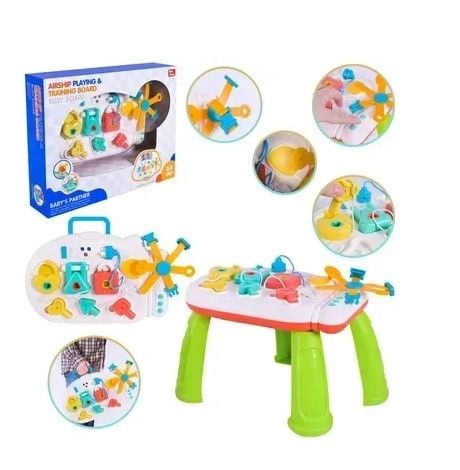 Бізіпланшет арт. N52202 (12шт) активна панель,  замки, двірцята, різні форми, короб. 41,5*32,5*9см