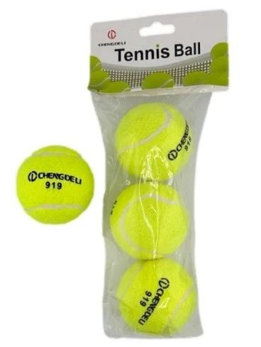 М'ячики для теннісу арт. 919 (80шт) 3 шт в пакетi