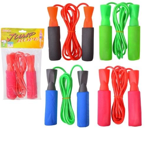 Скакалка арт. SK221504 (200шт) з підшипниками, довжина 2,6 м, 4 кольори, пакет.