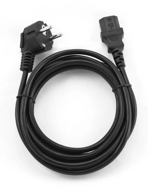 Кабель живлення 220V до блоків живлення до ПК 2C-186-VDE, чорний