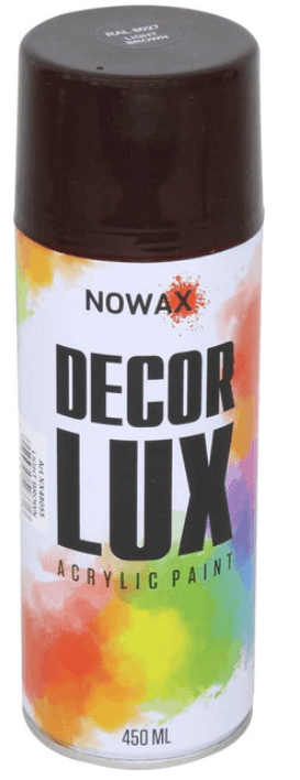 Фарба акрилова NOWAX, spray 450ml. світло коричневий  48055