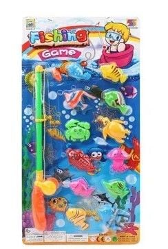 Рибалка арт. 555-205 (96шт/2) вудка, 12 рибок, на планшет см.