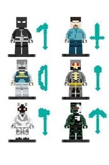 Фігурки мультгероїв арт. TL8311-7 (132шт/2) 6 фігурок,зброя на планшетці 20*18см