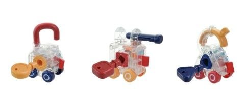 Логіка машинки арт PL-724-25 Грайся та навчайся вправи для тактильного розвитку короб 34,3-9,8*12,6 см