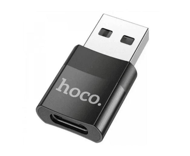 Перехідник Type- C тато - USB  мама Hoco UA17. чорний (28)