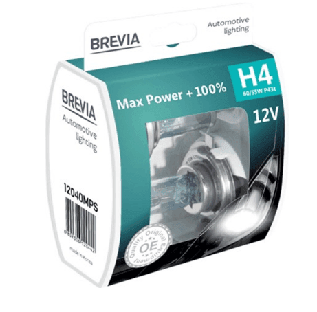 12040 MPS H4 12V 60/55W P43t Max Power+100% S2