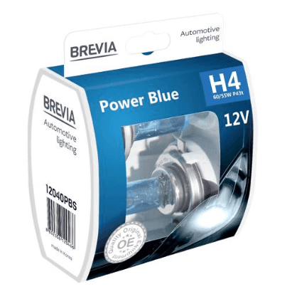 12040 PBS H4 12V 60/55W P43t  Power Blue S2