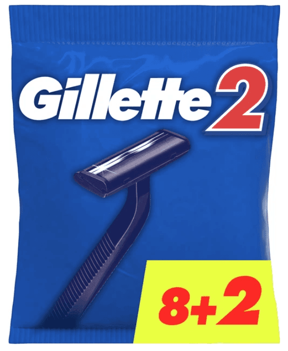 69028 GILLETE 2 бритви одноразові 8+2шт
