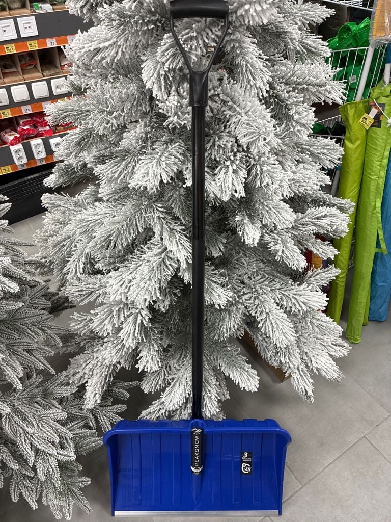 Лопата для снігу PROSPERPLAST ALPINE 50,5 см синя з металевим держаком L3FE-B333