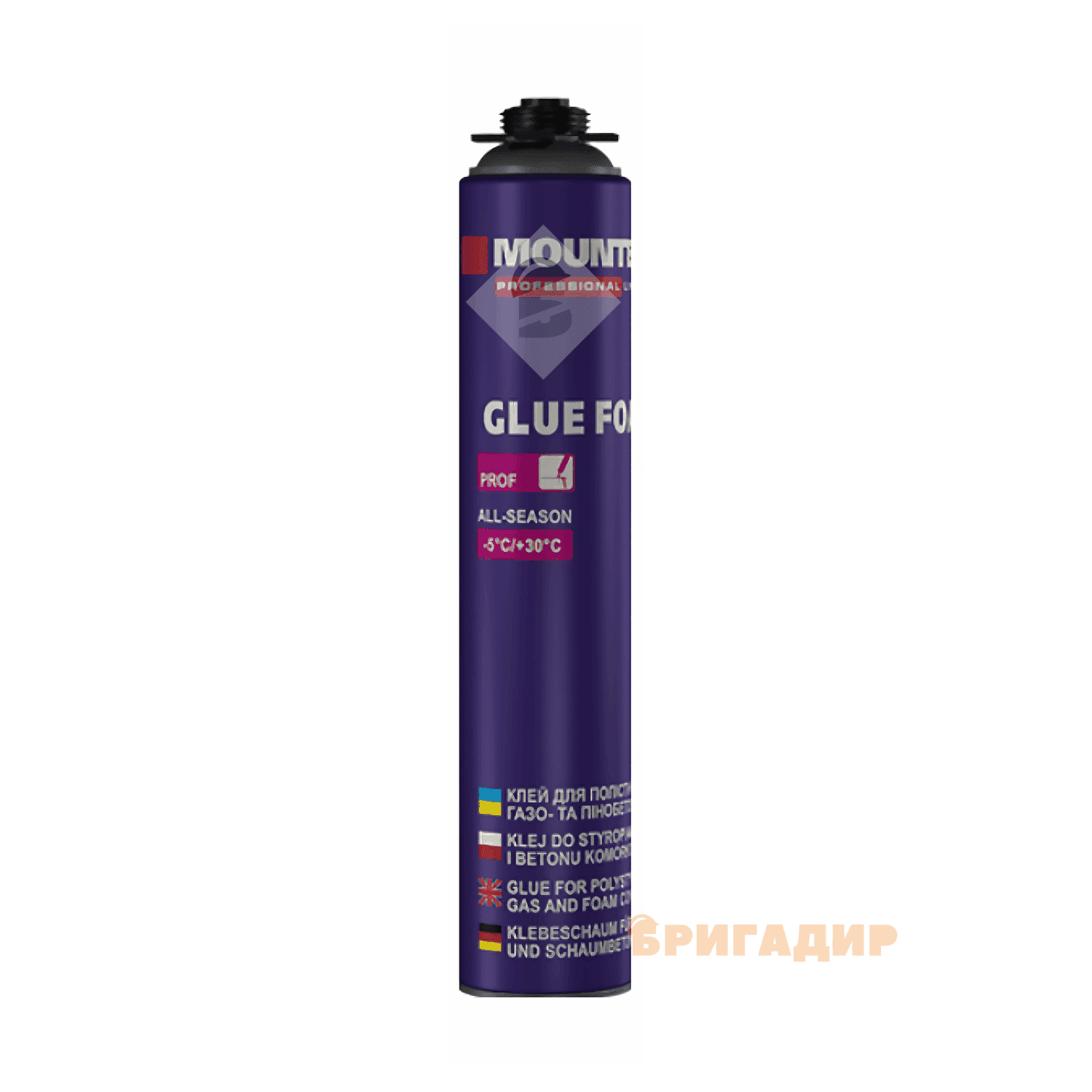 Клей-піна для пінопол. та пінобетону (750мл) MounterPRO (проф) (GF-0693)