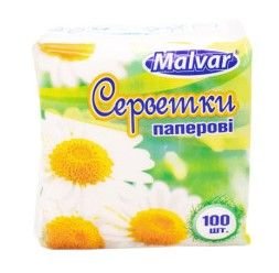 Серветка Malvar 100 шт біла