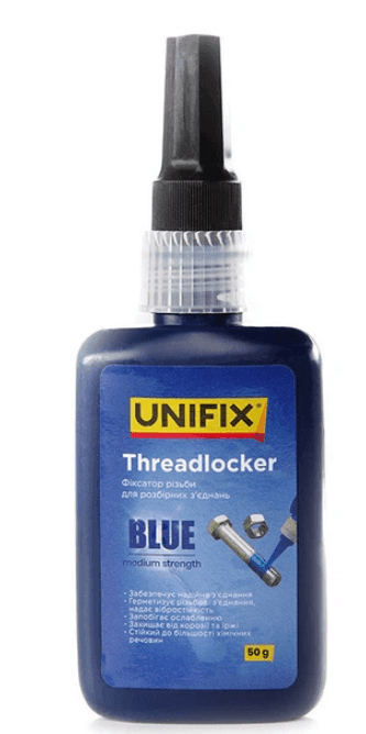 Фіксатор різьби для розбірних зєднань синій 50г (Unifix)