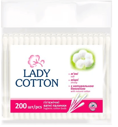 Ватні палички 200шт. Lady Cotton 002972
