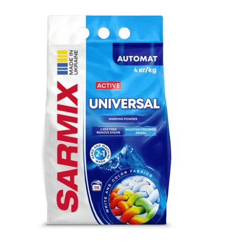 Sarmix Active Universal пр/пор д/всіх типів прання 4кг