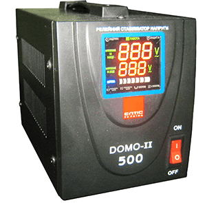 Стабілізатор напруги DOMO-11-500 LED цифр. 0,5кВА 1-фазний Eltis Elektric (01003)
