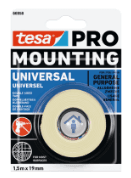 Спінена двостороння стрічка PRO Universal 1.5м х 19мм ТМ "TESA" 12/1