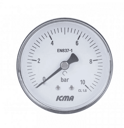 Манометр 0-10 бар , заднє під*єднання